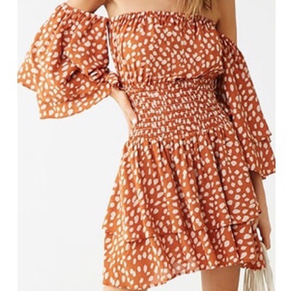 Forever 21 Dresses & Skirts - NEW Off the Shoulder Dot Dress